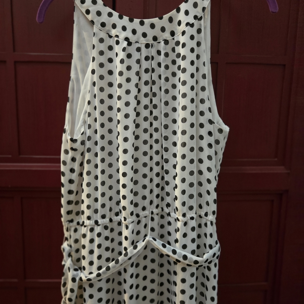 Polka Dot Sleeveless Dress